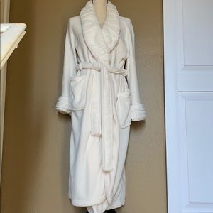 Pure white super soft women’s robe